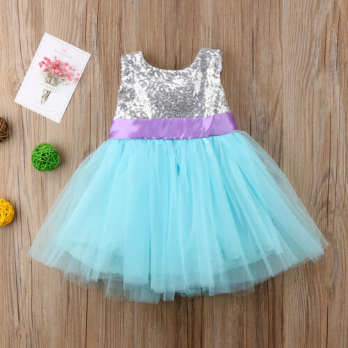 New Kids Girl Lace Flower Dress Bowknot Princess Party Dresses Tutu Formal Dress - ebowsos