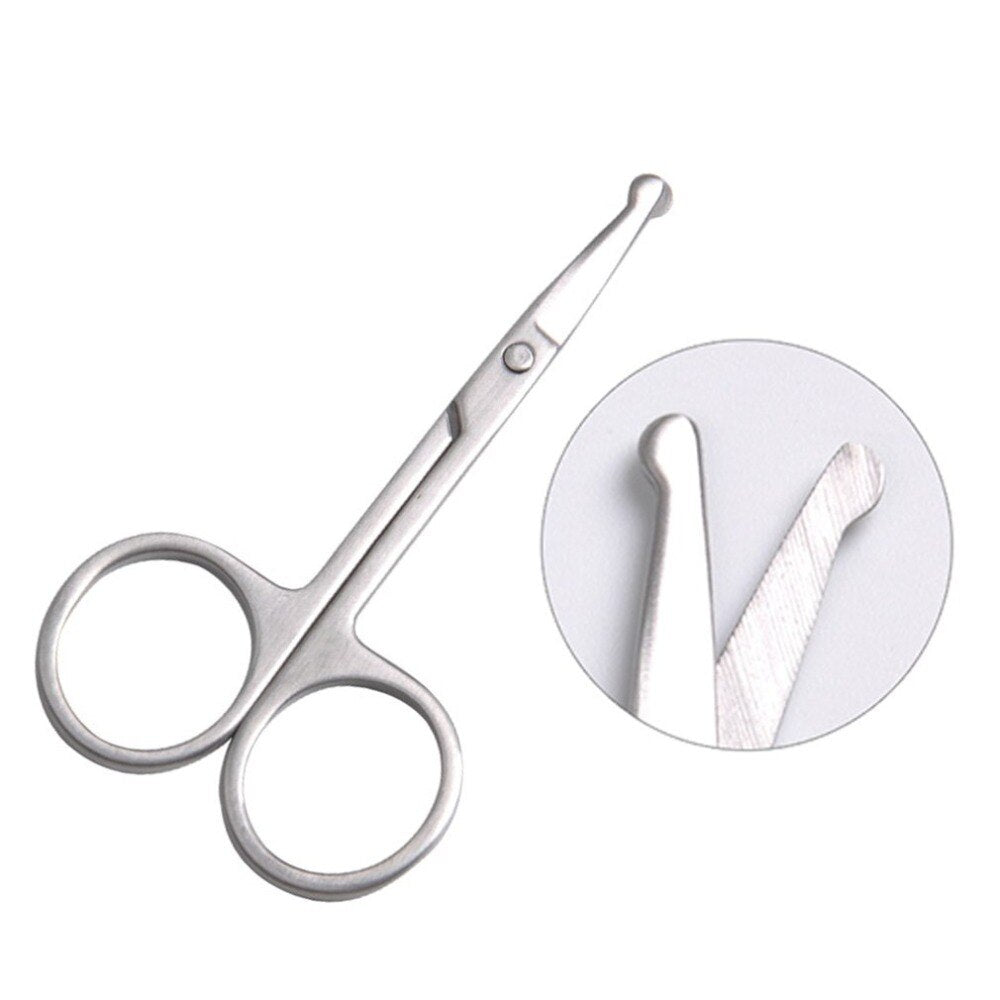 New Makeup Scissors Eyebrow Eyelashes Nose Hair Scissor Stainless Steel Face Hair Removal Tools Round Point Head - ebowsos