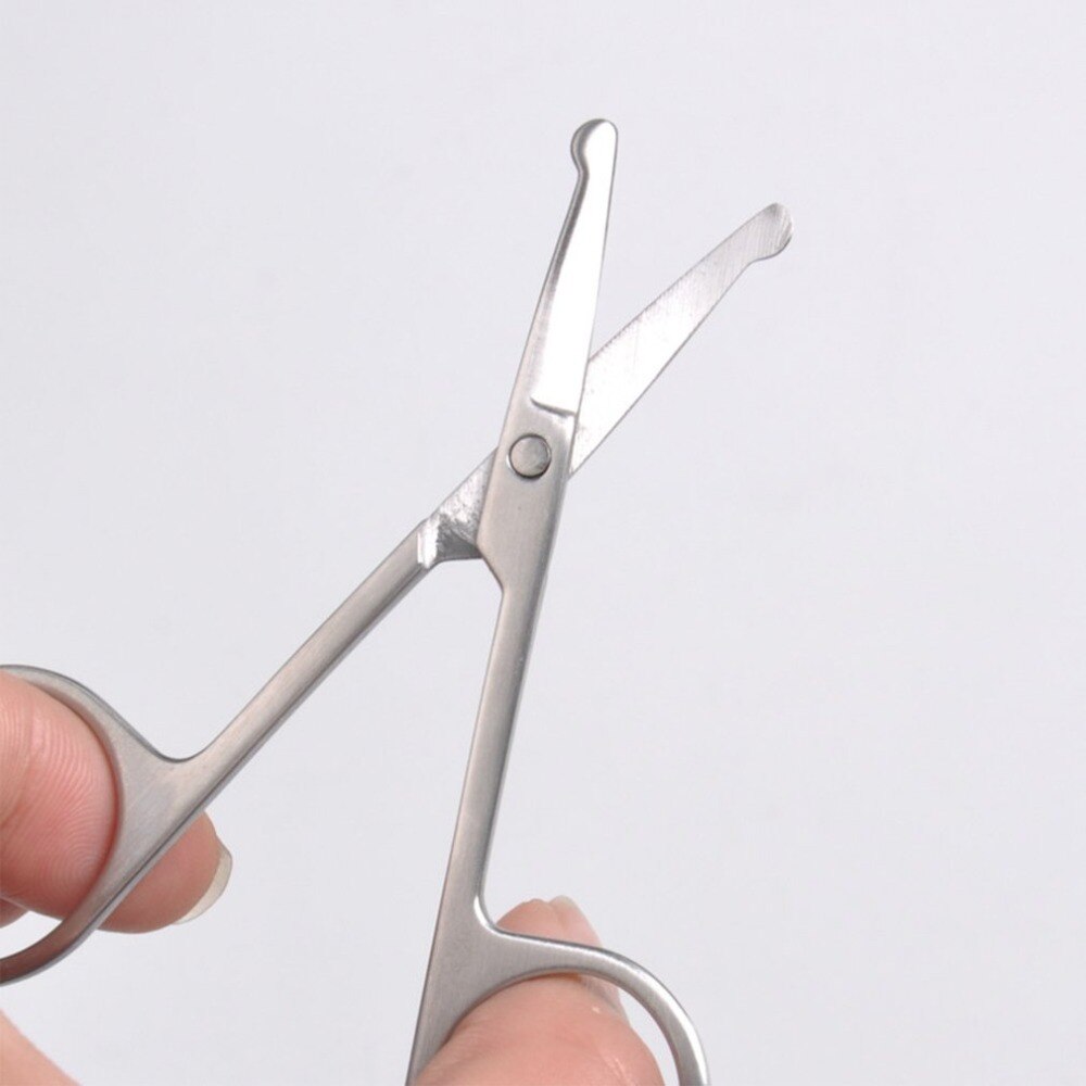 New Makeup Scissors Eyebrow Eyelashes Nose Hair Scissor Stainless Steel Face Hair Removal Tools Round Point Head - ebowsos