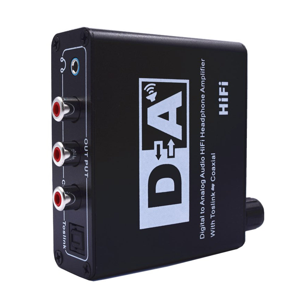 New Mini Digital Analog Optical Audio Converter Coax Coaxial for Toslink to Analog RCA L/R Audio Converter Adapter - ebowsos