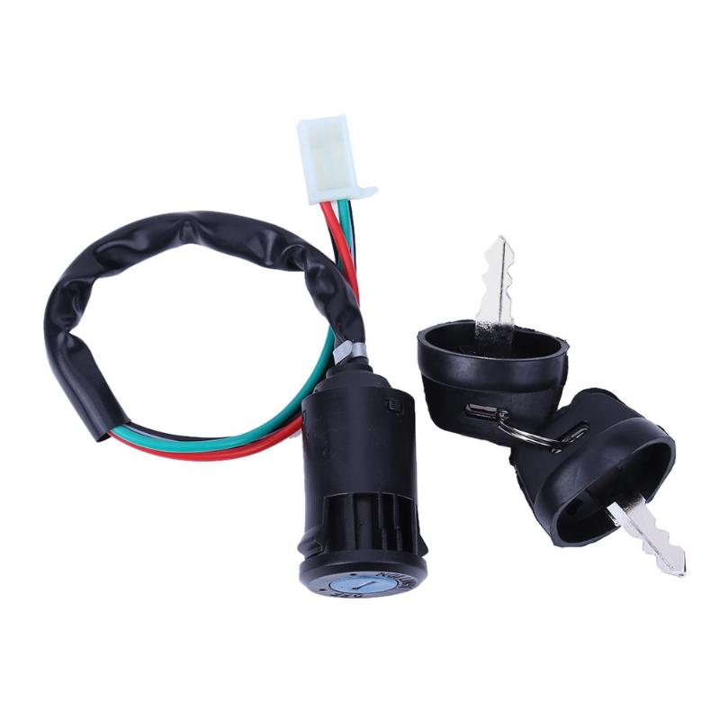New Motorbike ATV Key Ignition Switch 50 70 90 110 125 150 200 250 4 Wires Lock High Quality Car Accessories Ignition Switch - ebowsos