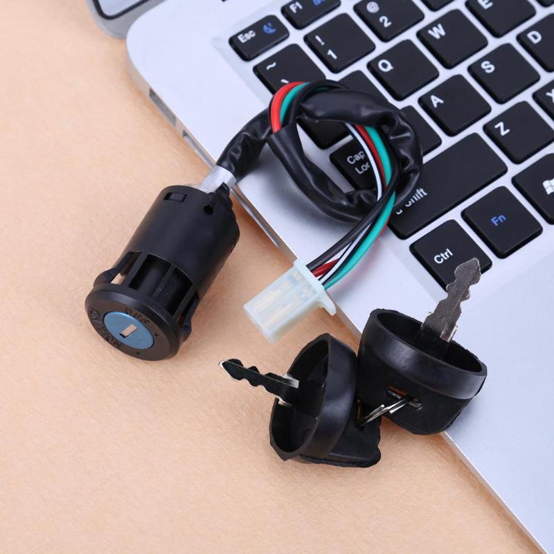 New Motorbike ATV Key Ignition Switch 50 70 90 110 125 150 200 250 4 Wires Lock High Quality Car Accessories Ignition Switch - ebowsos