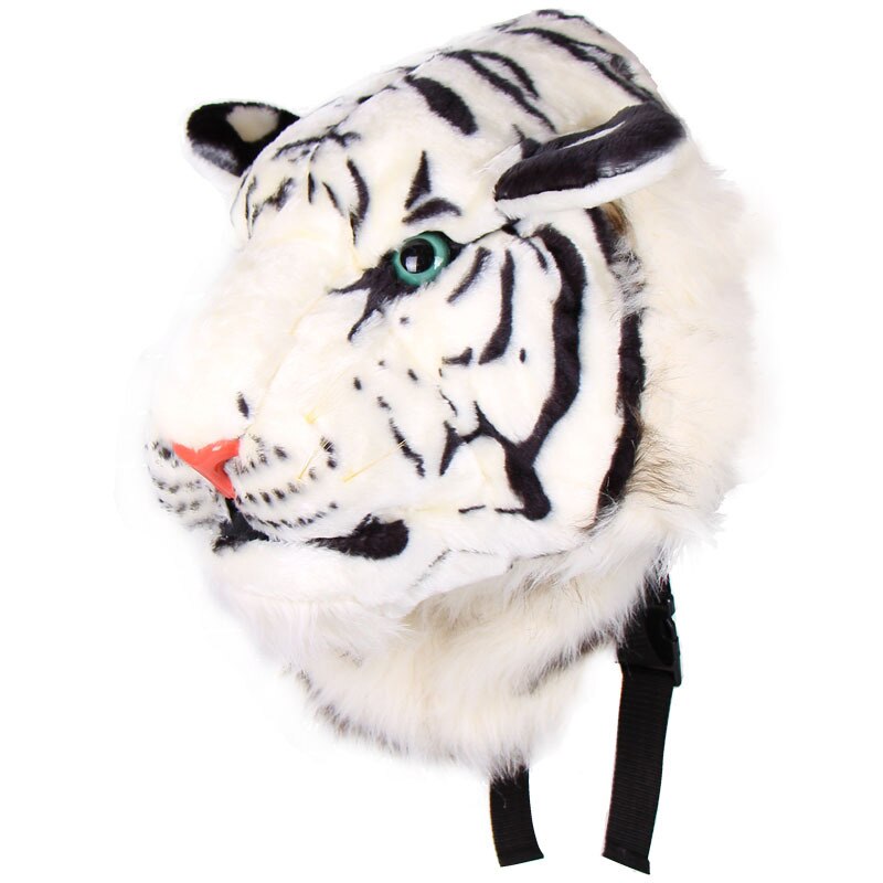 New New Unisex Animal Style Lifelike 3D Tiger Head Bag Knapsack Backpack Womens Men - ebowsos