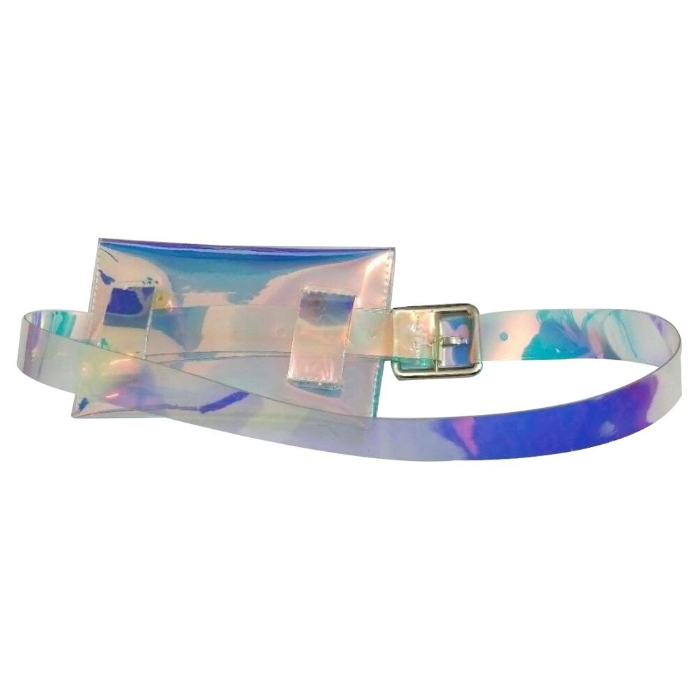 New New spring solid color colorful plastic transparent belt women fashion tide all-match cool - ebowsos