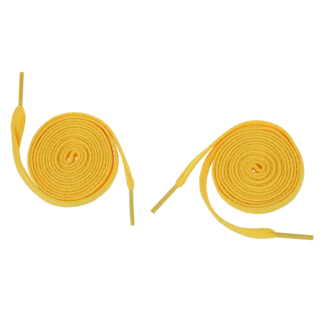 New Pair Yellow Flat Strings Wide Shoelaces for Sports Shoes - ebowsos