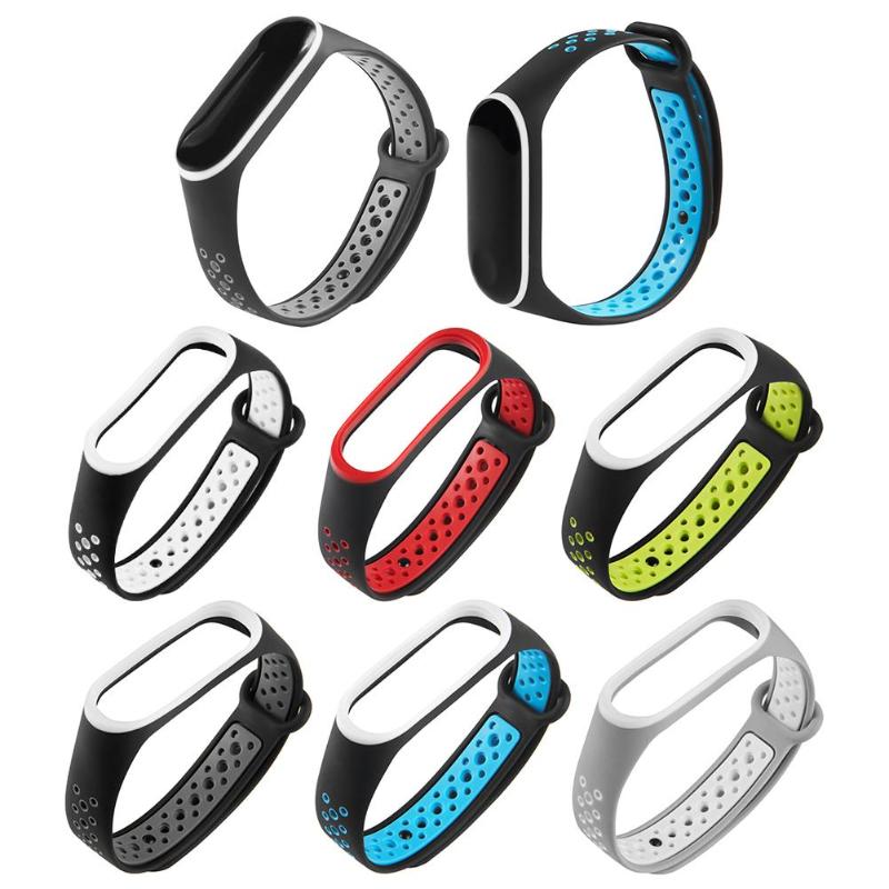 New Replacement Watchband For Xiaomi Mi Band 3 Strap Health Sleep Bracelet Wristband Straps Breathable Adjustable Watch Band - ebowsos