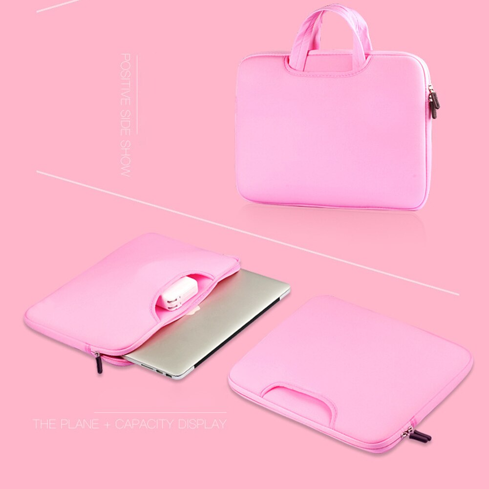 New Soft Handbag Sleeve Case For Apple Macbook Laptop Air/Pro 11"/13"/15" Notebook bag  Portable Fashion Solid Computer Bag - ebowsos