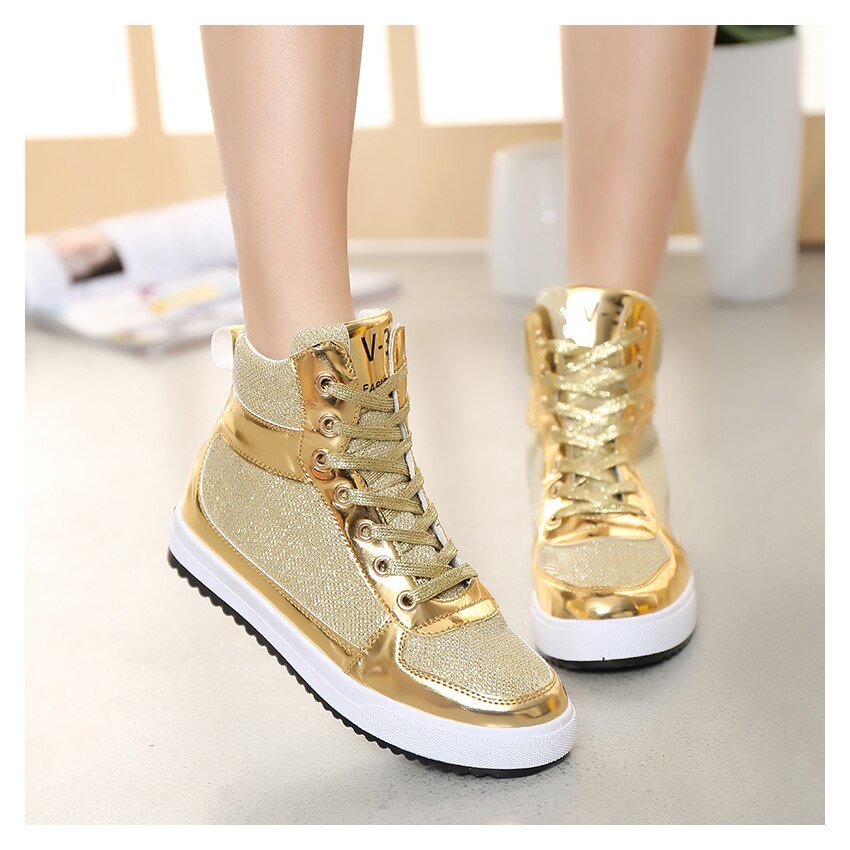 New Spring women's casual shoes high-top lace heavy-bottomed canvas shoes 35-39 - ebowsos