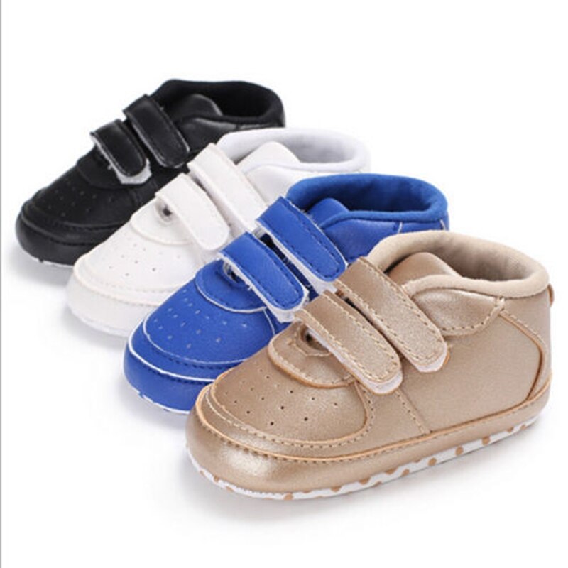 New Style Newborn Baby Shoes Girl Boy Soft Sole Crib Prewalker Toddler Children Anti-Slip Sneaker - ebowsos