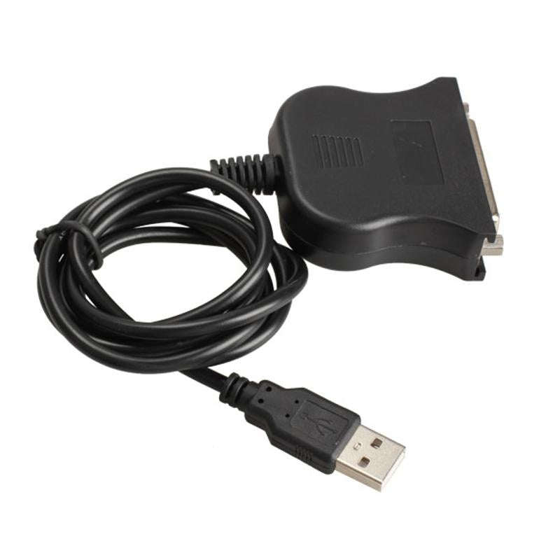 New USB 1.1 to DB25 Female Port Print Converter Cable LPT USB Adaptor LPT Cable LPT to USB Cable Black Wholesale - ebowsos