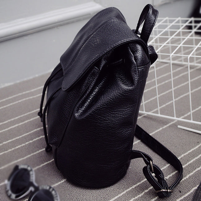 New summer school new college wind bag women washed leather backpack Korean tidal fashion leisure travel bag Boutique backpack - ebowsos