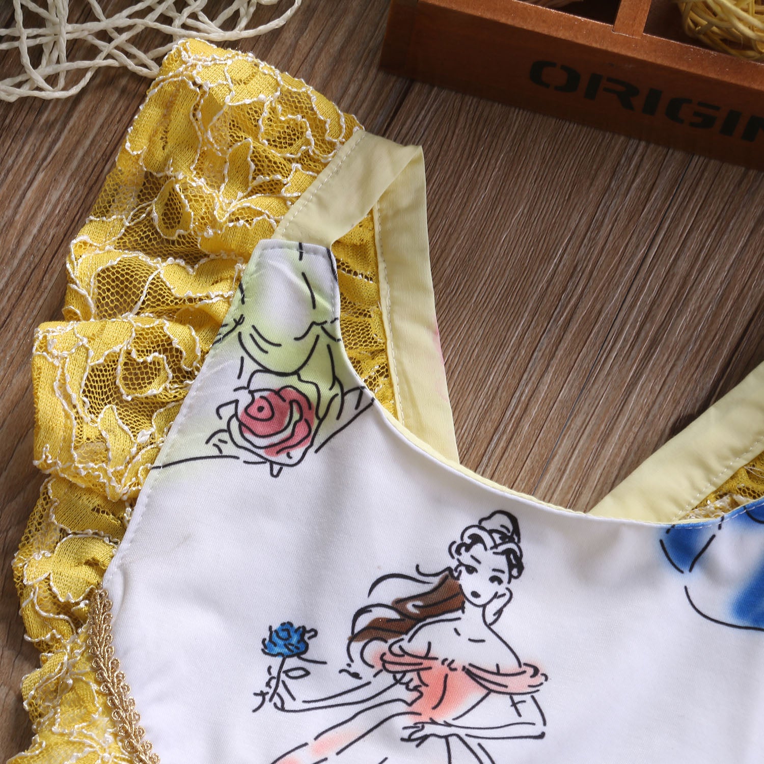 Newborn Baby Girls Beauty and the Beast Romper jumpsuit Outfts Clothes - ebowsos