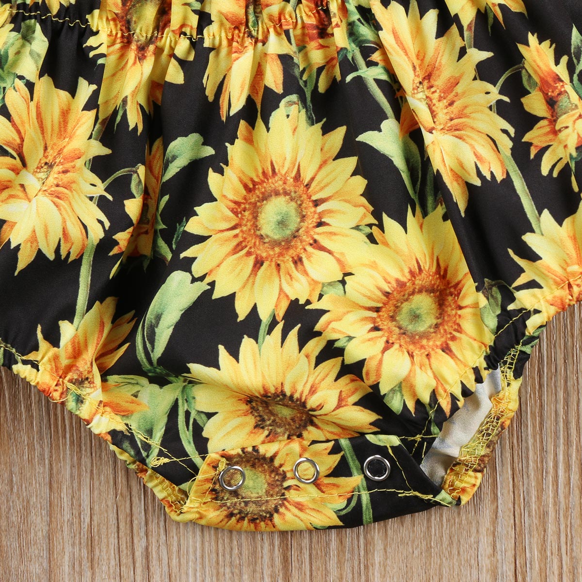 Newborn Baby Girls Flower  Bodysuit Jumpsuit Sunsuit Outfits Set Clothes - ebowsos