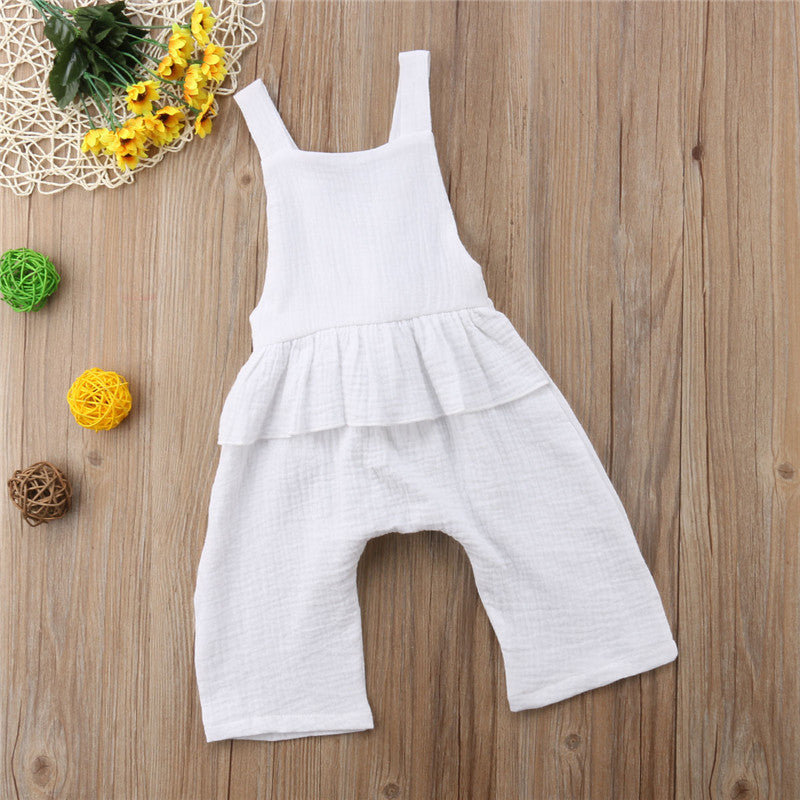 Newborn Baby Girls Summer Ruffle Romper Jumpsuit Playsuit Clothes Outfit 0-3Y - ebowsos