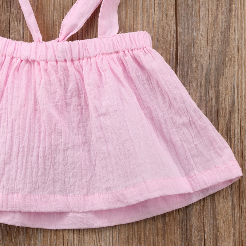 Newborn Baby Girls Summer Sleeveless T-shirt Cotton Tops Blouse Shirts Clothes Children Clothing - ebowsos