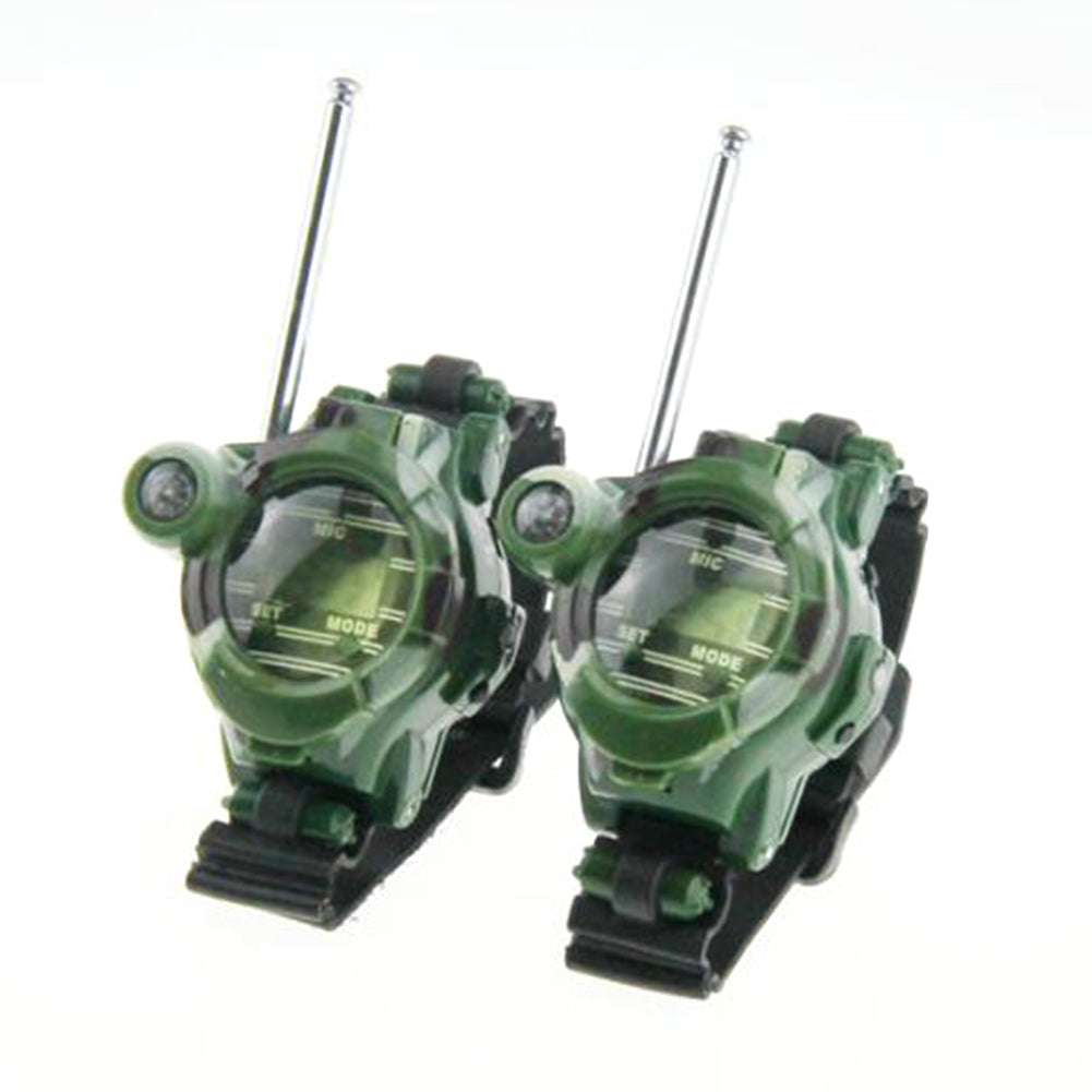 Newest 1 Pair 7 in 1 Walkie Talkies Watches Toy Children Watch Radio Outdoor Interphone 150M Toy For Chirlden Xmas Gift Hot Sale-ebowsos