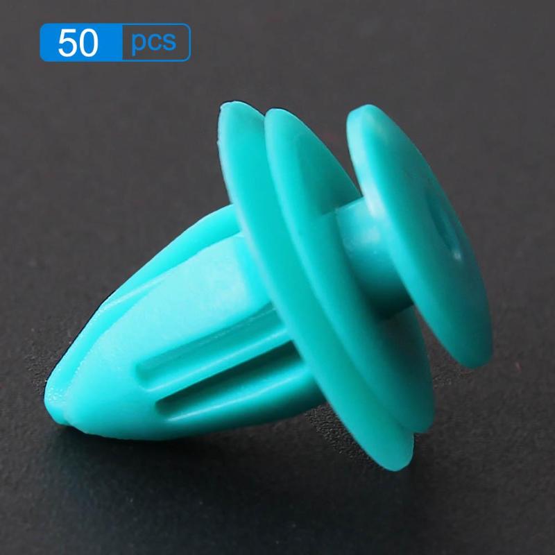 Newest 50pcs Car Universal Door Trim Panel Clip Fasteners Auto Bumper Rivet Retainer Fastener Clip High Quality - ebowsos