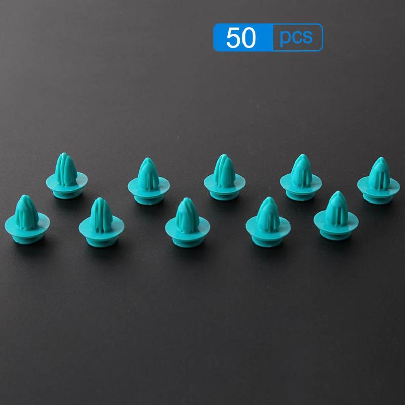 Newest 50pcs Car Universal Door Trim Panel Clip Fasteners Auto Bumper Rivet Retainer Fastener Clip High Quality - ebowsos