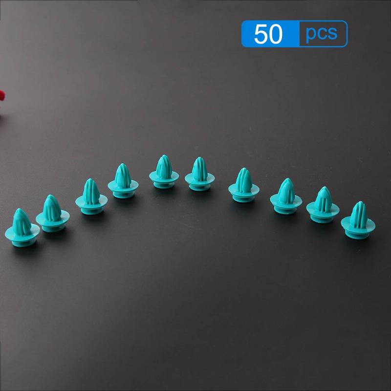 Newest 50pcs Car Universal Door Trim Panel Clip Fasteners Auto Bumper Rivet Retainer Fastener Clip High Quality - ebowsos