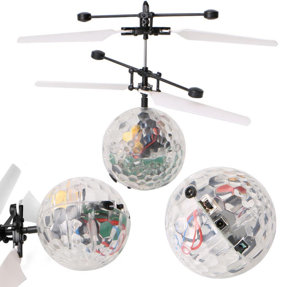 Newest Flying Ball Drone RC Toy Helicopter Ball Built-in Shinning LED Lighting Colorful Flying Antstress Toy For Adult Teenager-ebowsos