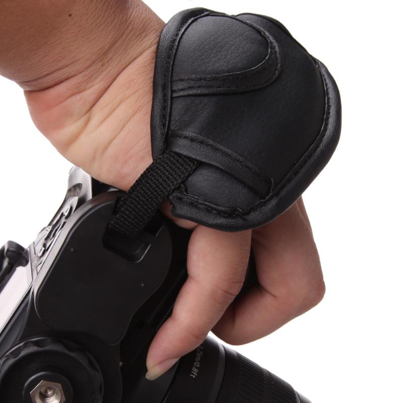 Newest Hand Grip Camera Strap PU Leather Hand Strap For Dslr Camera for Sony Olympus Nikon Canon EOS D800 D7000 D5100 D3200 - ebowsos