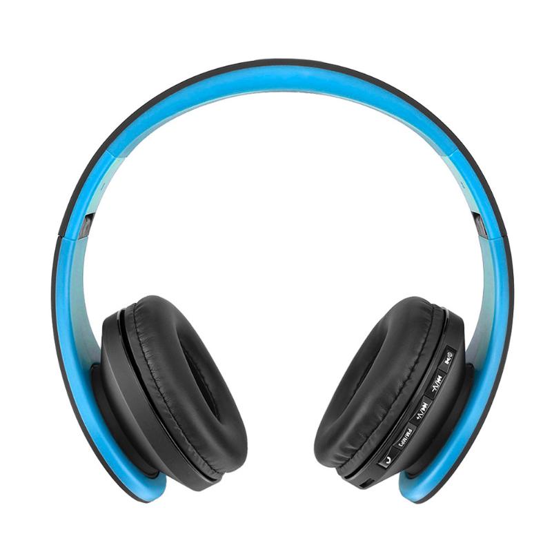Noise Reduction Wireless Bluetooth Headphone Over-Ear Foldable Headphones with Micphone BT 4.1 Stereo Headset for Smartphones - ebowsos