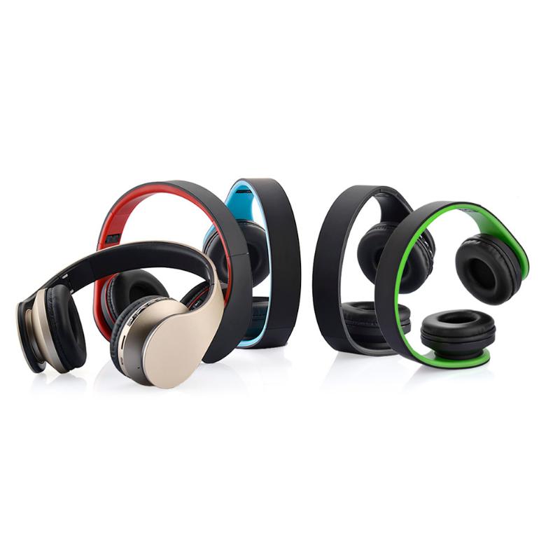 Noise Reduction Wireless Bluetooth Headphone Over-Ear Foldable Headphones with Micphone BT 4.1 Stereo Headset for Smartphones - ebowsos