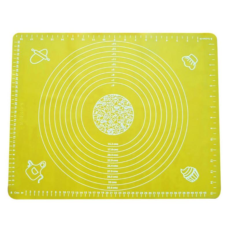 Non Stick Silicone Baking Mat Oven Scale Rolling Dough Pad Non-Stick Pastry Mat Sheet Oven Liner - ebowsos