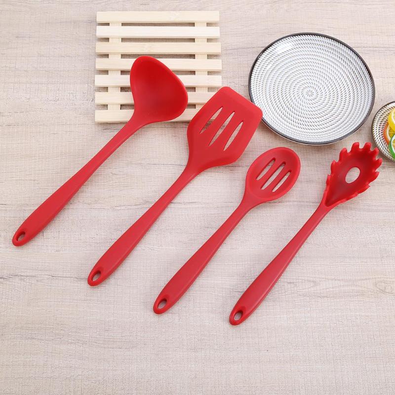 Non - stick pan kitchen utensils set of silicone kitchenware 10 sets - ebowsos