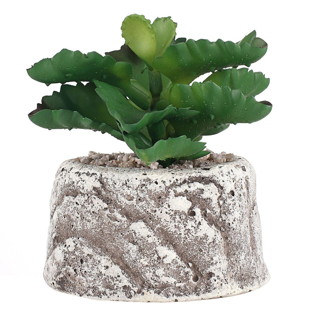 Nordic Rural Artificial Plant Greenery Decorative Lifelike Artificial Potted Plant Simulation Succulent Potted Simulation Bonsai-ebowsos