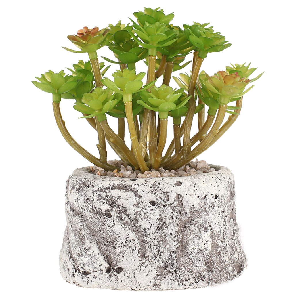 Nordic Rural Artificial Plant Greenery Decorative Lifelike Artificial Potted Plant Simulation Succulent Potted Simulation Bonsai-ebowsos