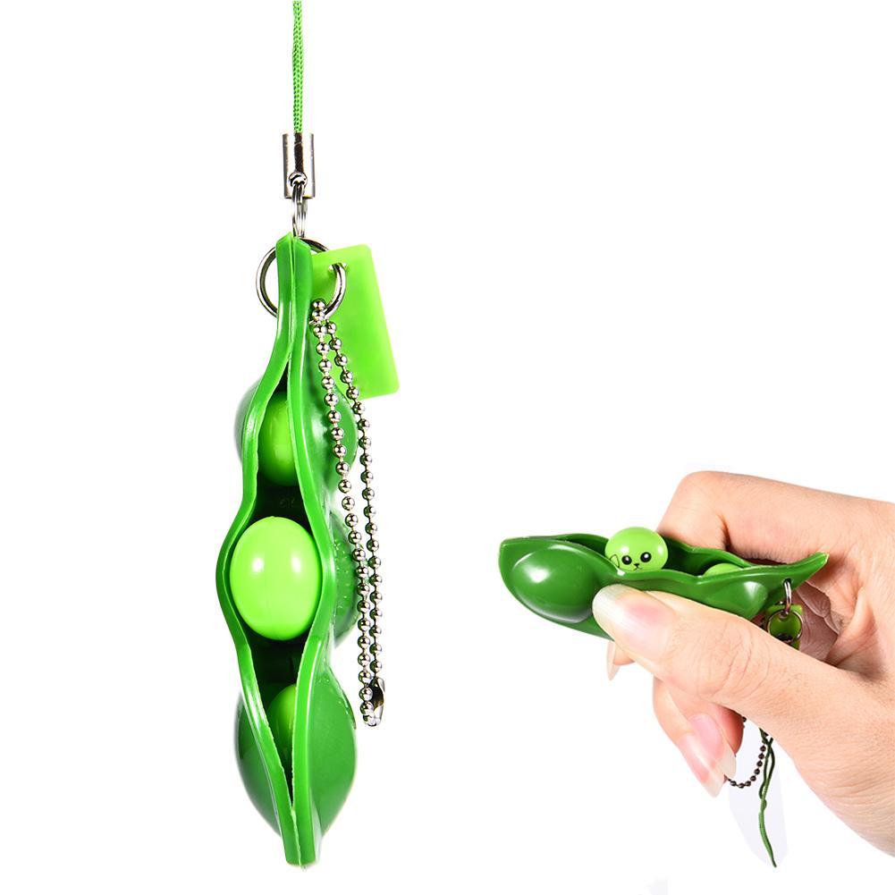 Novelty Gag Squeeze Beans Toys Antistress Entertainment Fun Squeeze Funny Gadgets Stress Relief Toy Pendants Kids Gifts-ebowsos