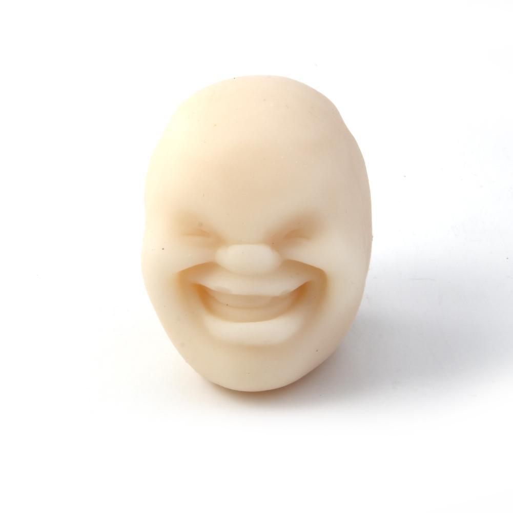 Novelty Resin Funny Gags Practical Jokes Vent Human Face Anti Stress Ball Halloween Scented Squeeze Toy Geek Reliever Squeeze-ebowsos