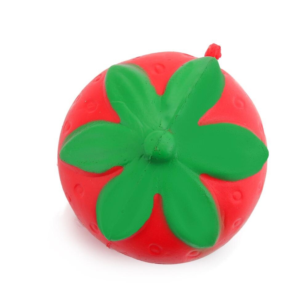 Novelty Soft Strawberry Squeeze Slow Rising Cute Straps Sweet Charms Lovely Red Pendant Squeeze Toy to Kid Holiday Gifts-ebowsos