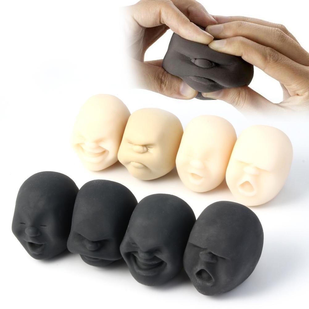 Novelty Squeeze Human Emotion Face Ball Vent Toy Resin Relax for ADHD Adult Kids Squeeze Toy Anti-stress Ball Toy Gift 8 Styles-ebowsos