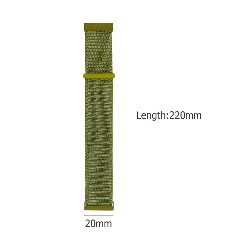 Nylon Sport Loop Replacement Strap Breathable Woven Watchband for Samsung Gear Sport/Garmin vivoactive3 High Quality Band - ebowsos