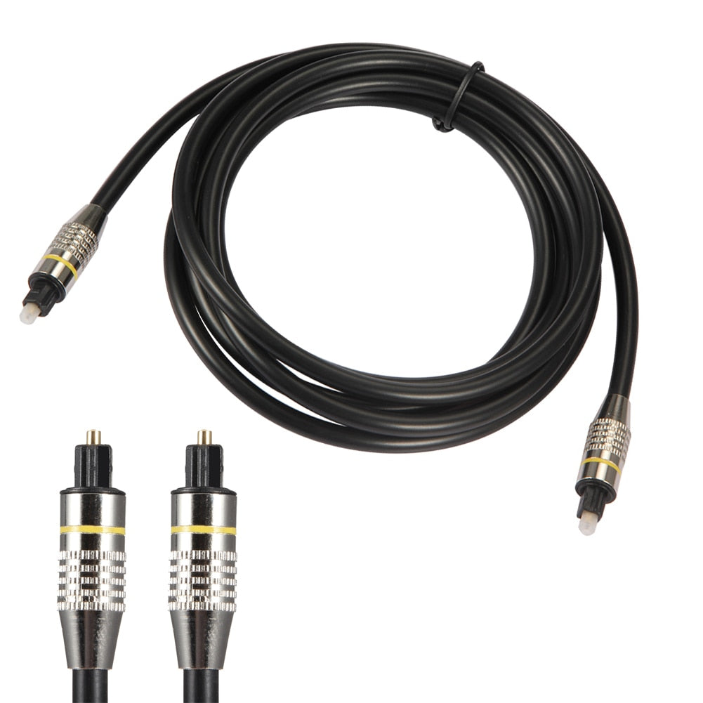 OD6.0 1m / 2m / 3m Digital Audio Fiber Cable Optical Audio SPDIF MD DVD for Toslink Male to for Toslink Male Audio Cable - ebowsos