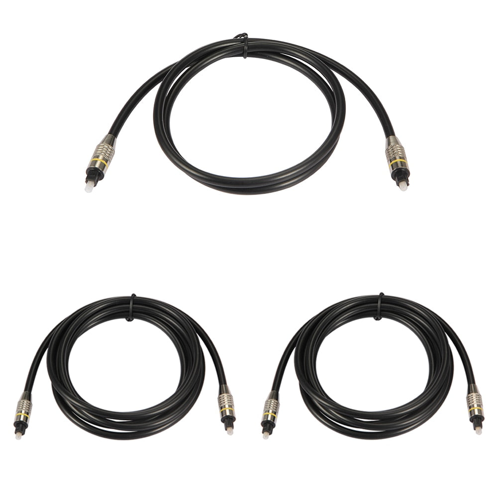 OD6.0 1m / 2m / 3m Digital Audio Fiber Cable Optical Audio SPDIF MD DVD for Toslink Male to for Toslink Male Audio Cable - ebowsos