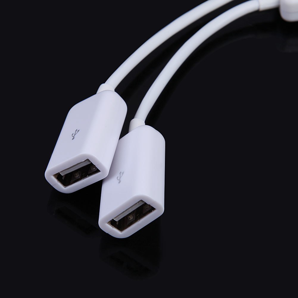 OTG Cable Micro USB Host Cable Male to 2x Type Dual USB Female OTG Adapter Converter Hub For Android Tablet PC Phone Mouse New - ebowsos