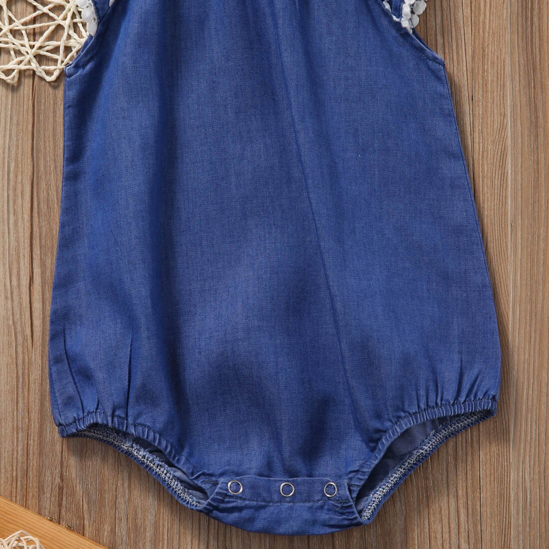 One-pieces Toddler Kids Baby Girls  Denim Bodysuits Clothes Jumpsuit Outfits - ebowsos