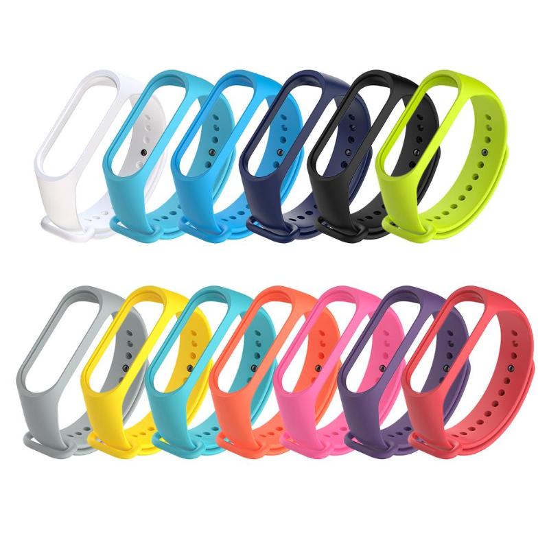Original Colorful Smart Accessories for Xiaomi Mi Band 3 Strap waterproof Sport Silicone Wrist Strap Replacement Bracelet Hot - ebowsos