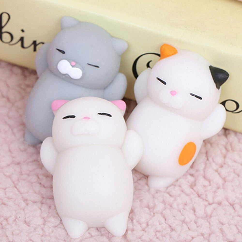 Original Cute Japan Mochi Lazy Cat Mini Decompress Squeeze Squeeze Soft Slow Rising Funny Kids Children Toys Gift Phone Strap-ebowsos