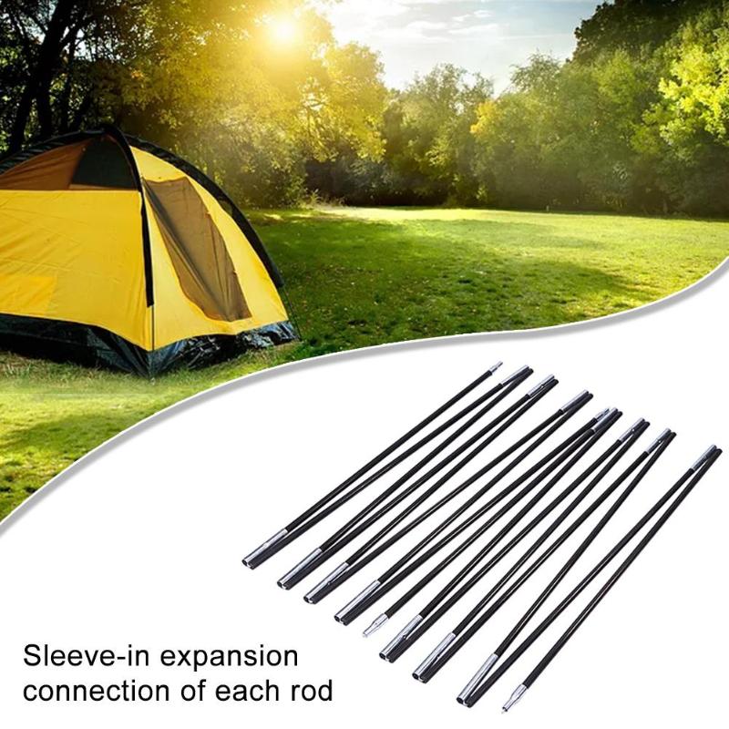 Outdoor Camping Fiberglass Tent Pole Spare Replacement Tents Accessories-ebowsos