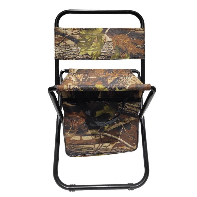 Outdoor Folding Chair Fishing Chair Seat Stool Camping Leisure Picnic Beach Chair seat chair back support Storage Bag-ebowsos