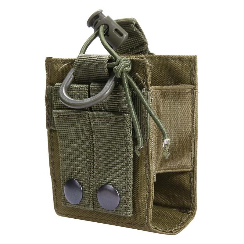Outdoor Millitary Tactical Bag Molle 600D Nylon Radio Walkie Talkie Holder Bag Magazine Pouch Pocket Camping Hiking Bag-ebowsos