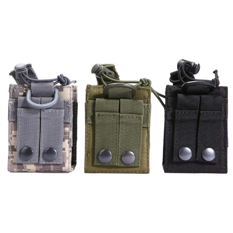 Outdoor Millitary Tactical Bag Molle 600D Nylon Radio Walkie Talkie Holder Bag Magazine Pouch Pocket Camping Hiking Bag-ebowsos