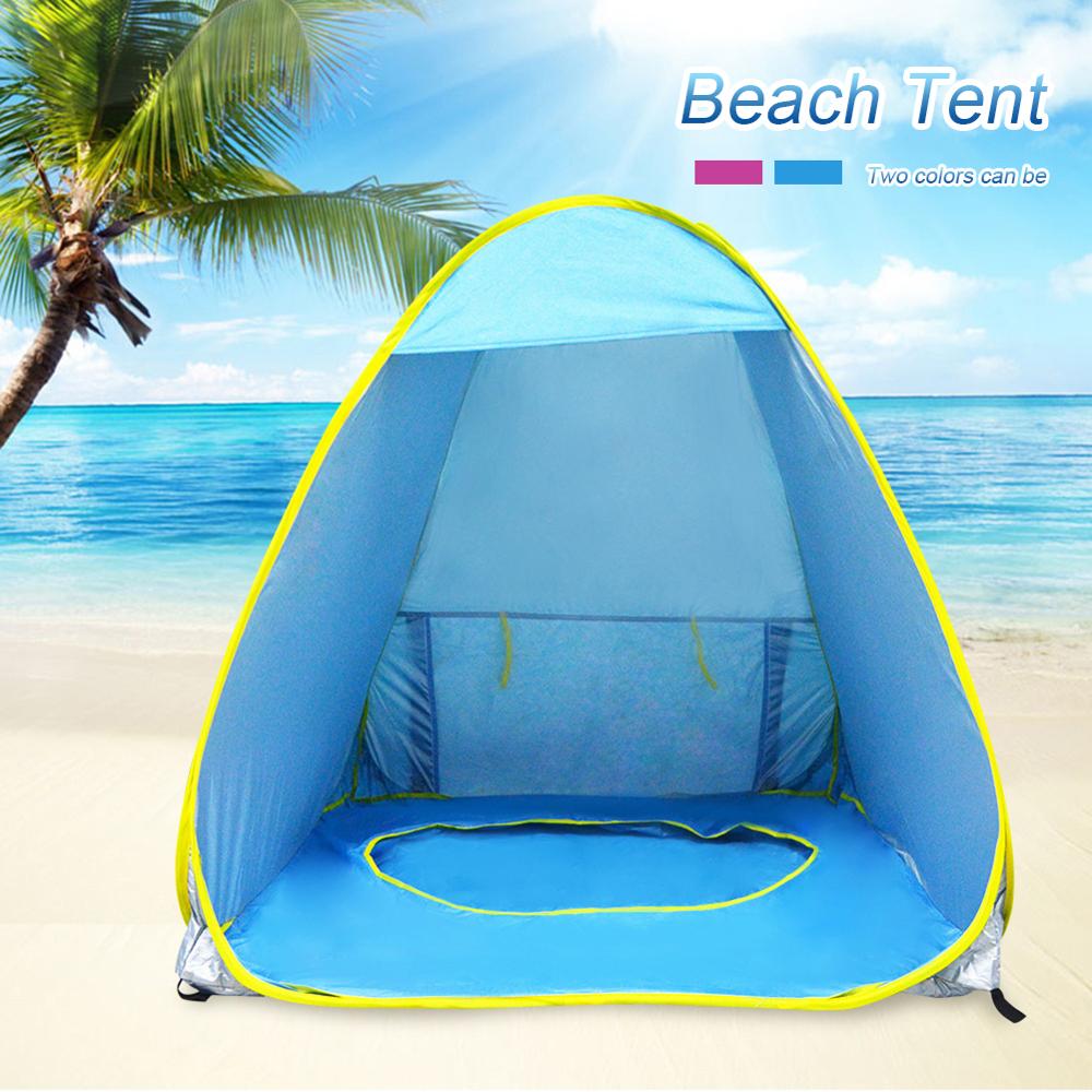 Outdoor Quick Automatic Opening Tent Portable Beach Tent Anti UV Shelter Instant Pop Up Open Picnic Fishing Tent 2-3 Person Tent-ebowsos