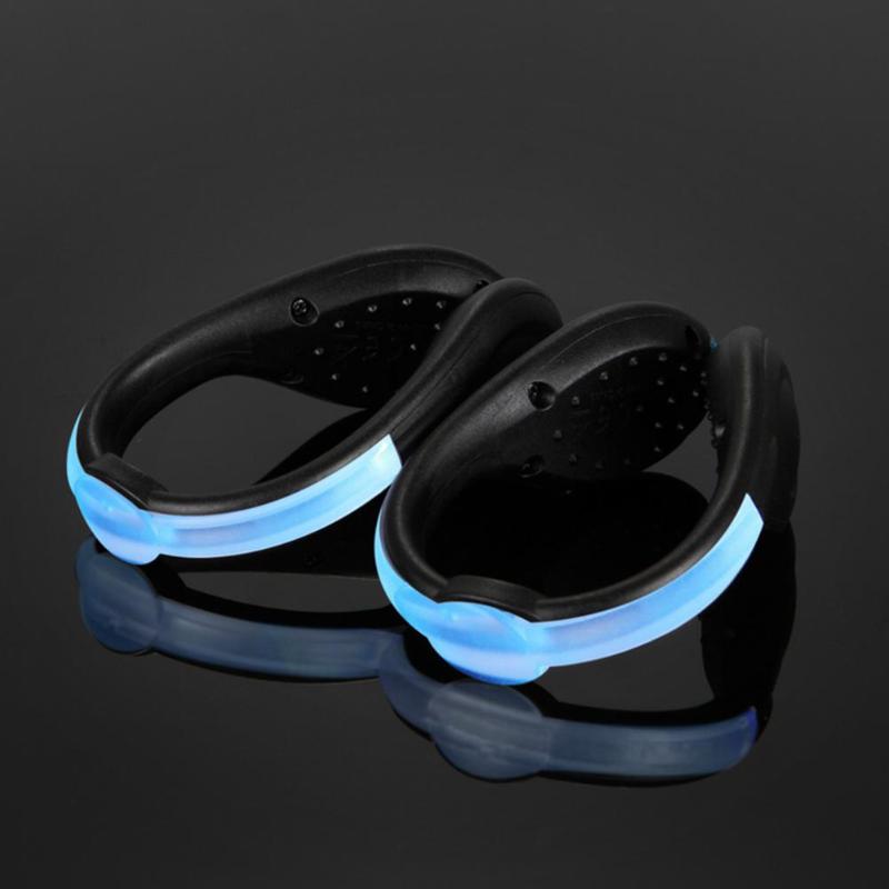 Outdoor Sport Luminous Shoe Clip LED Night Running Safety Warning Shoe Clip-ebowsos