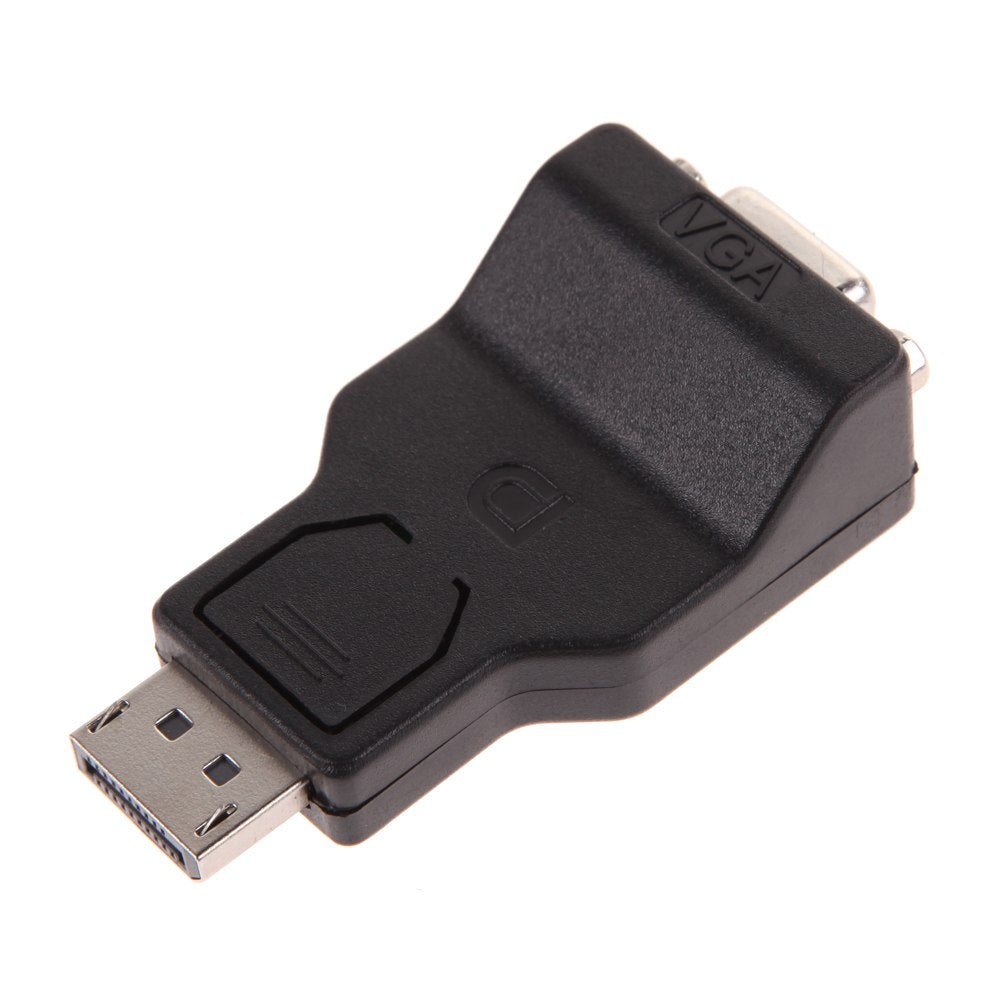 PC Display Port DP Male to VGA 15Pin Female Converter Adapter Cable Connector Computer Adapter Black New Promotion - ebowsos