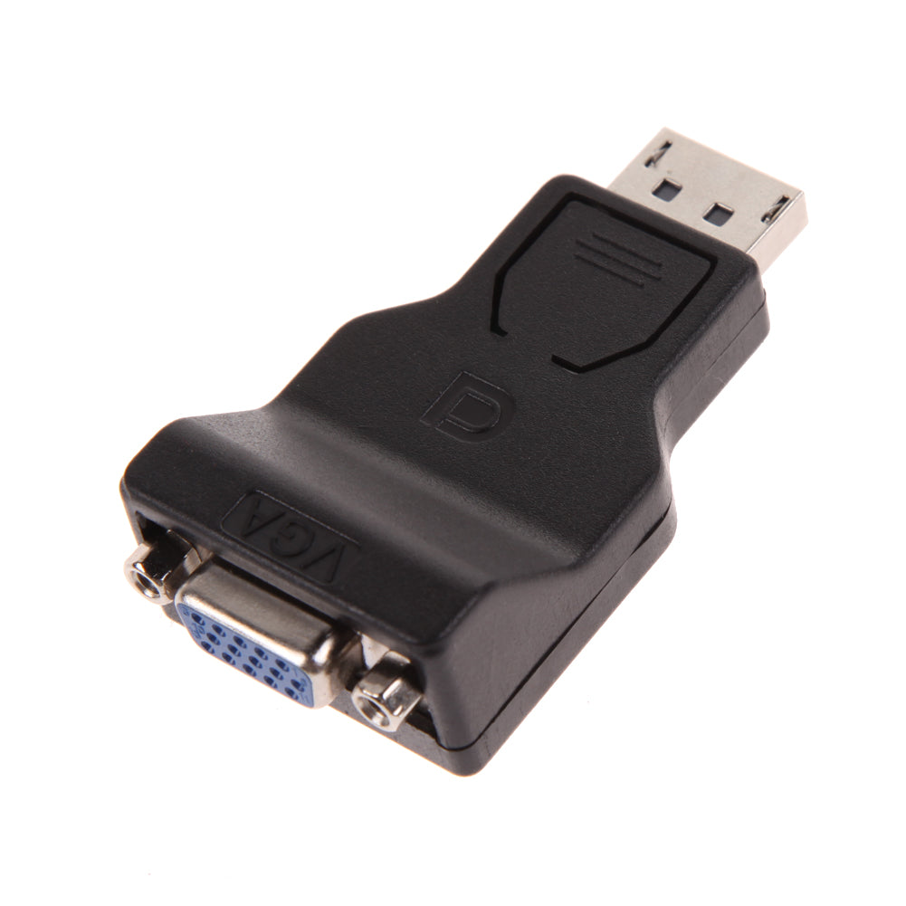 PC Display Port DP Male to VGA 15Pin Female Converter Adapter Cable Connector Computer Adapter Black New Promotion - ebowsos